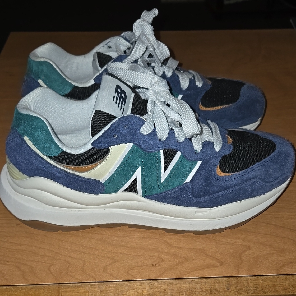 New Balance Blue and Green Sneakers